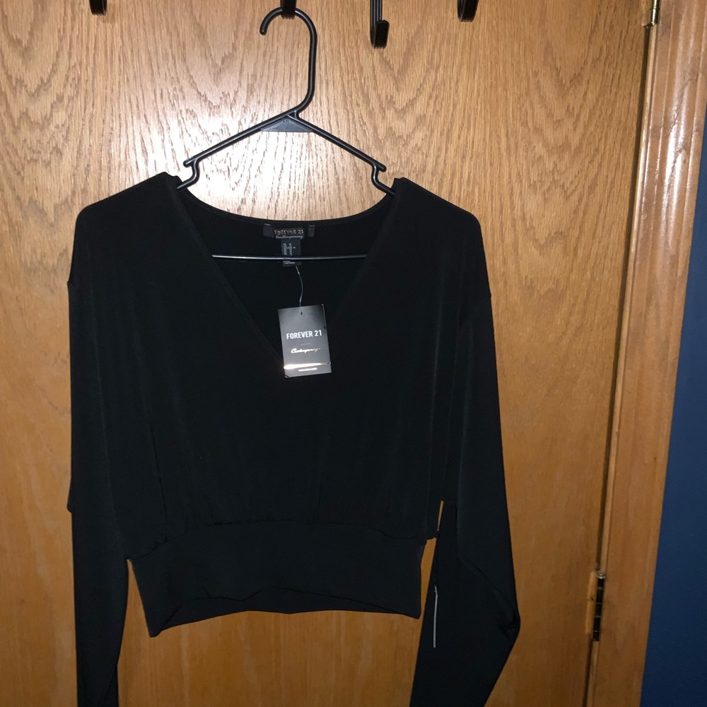 A Cute black knit top